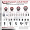 Service Caster 3'' Red Poly Wheel Swivel 7/16'' Stem Caster Set 2 Total Lock Brake, 4PK SCC-GRTTL20S314-PPUB-RED-716138-2-S2 - alternate 3